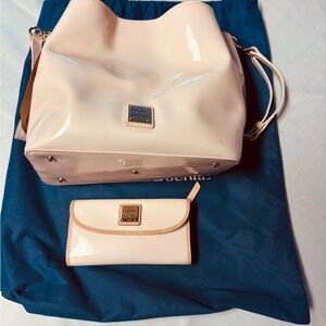Dooney & Bourke Blush Pink Shoulder Bag and Wallet